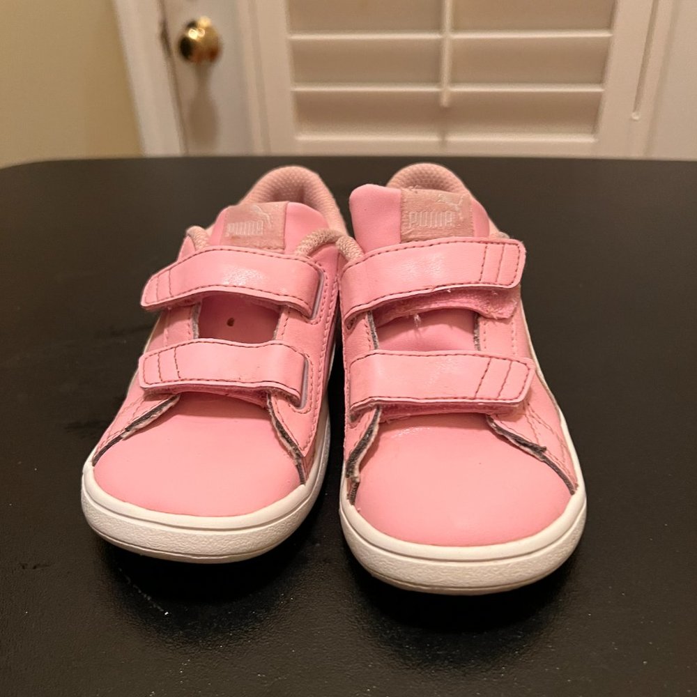 Puma size 10C pink sneakers - Picture 5 of 11